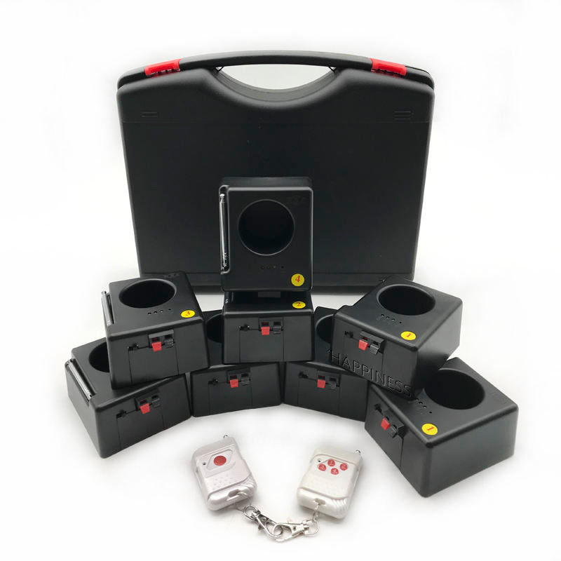 New 8 Cues Cold Spark Machine Wedding Stage Fireworks Powered by AA Battery Cold Fireworks Firing System