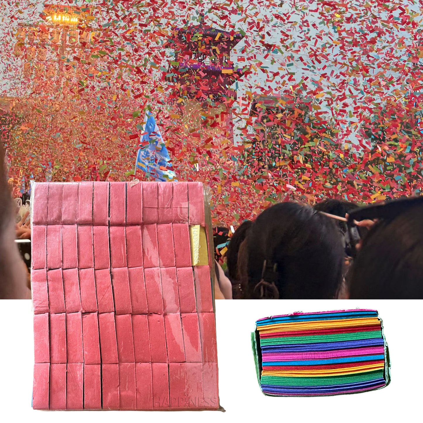 Wholesale 1KG Rectangular Biodegradable Flame Retardant Confetti Paper for Events