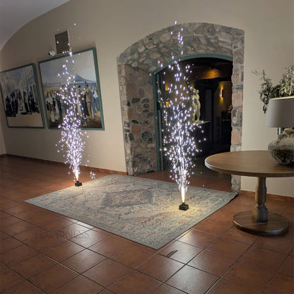New 8 Cues Cold Spark Machine Wedding Stage Fireworks Powered by AA Battery Cold Fireworks Firing System