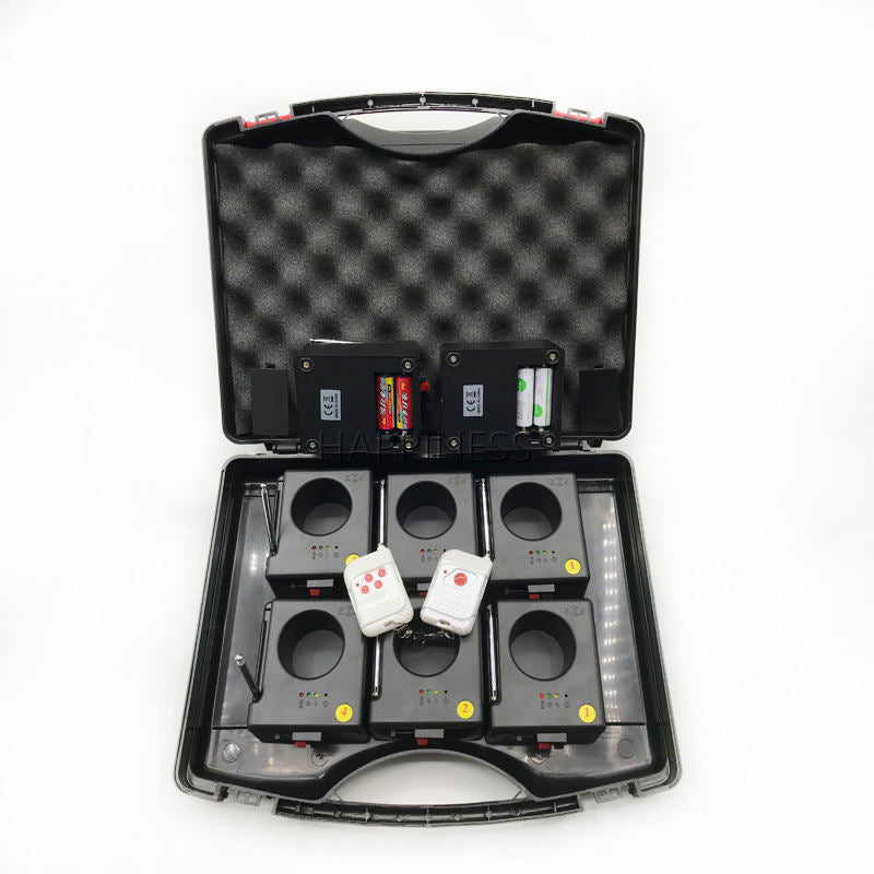 New 8 Cues Cold Spark Machine Wedding Stage Fireworks Powered by AA Battery Cold Fireworks Firing System