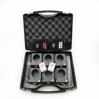 New 8 Cues Cold Spark Machine Wedding Stage Fireworks Powered by AA Battery Cold Fireworks Firing System